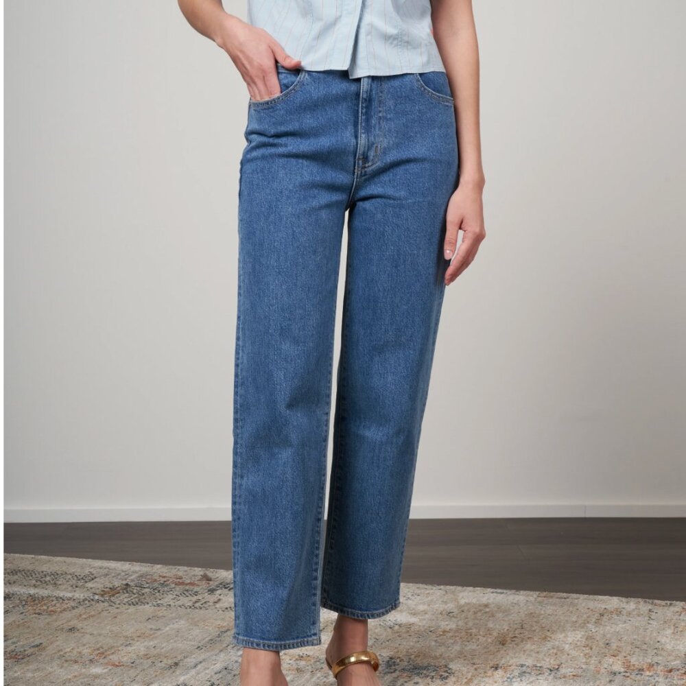 Slvrlake London Crop - Forever Blue Size 25